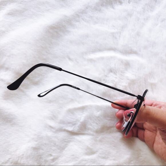 Mai Black Round Computer Blue Light Glasses - Picture 7 of 10